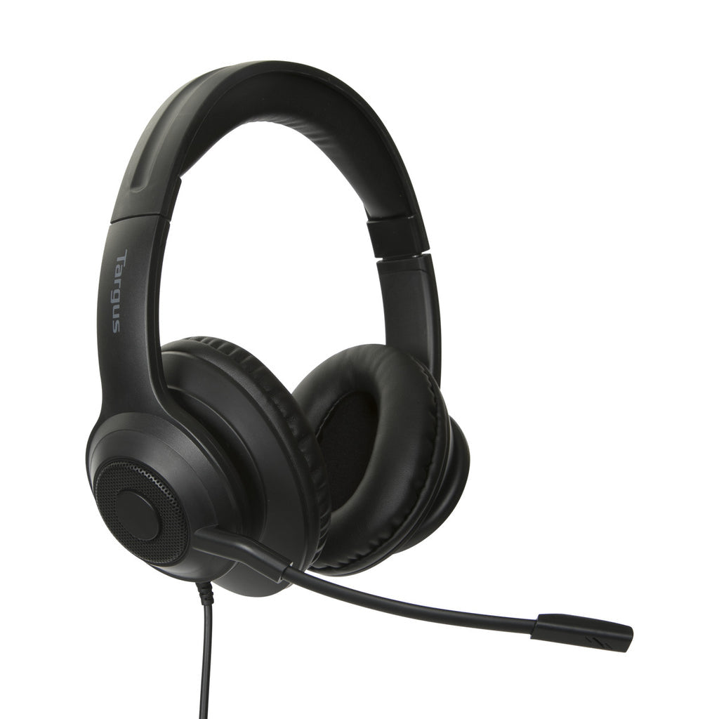 Targus AEH102TT headphones/headset Wired Head-band Office/Call center USB Type-A Black