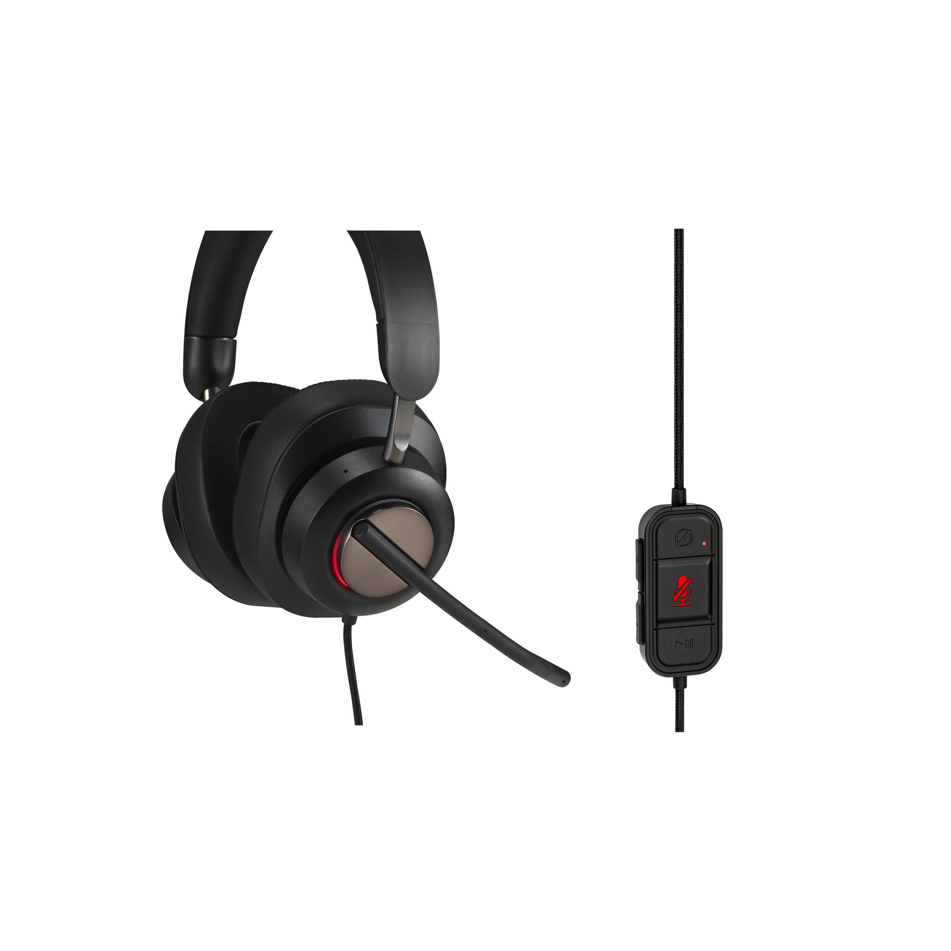 Kensington H2000 Headset Wired Head-band Office/Call center USB Type-C Black
