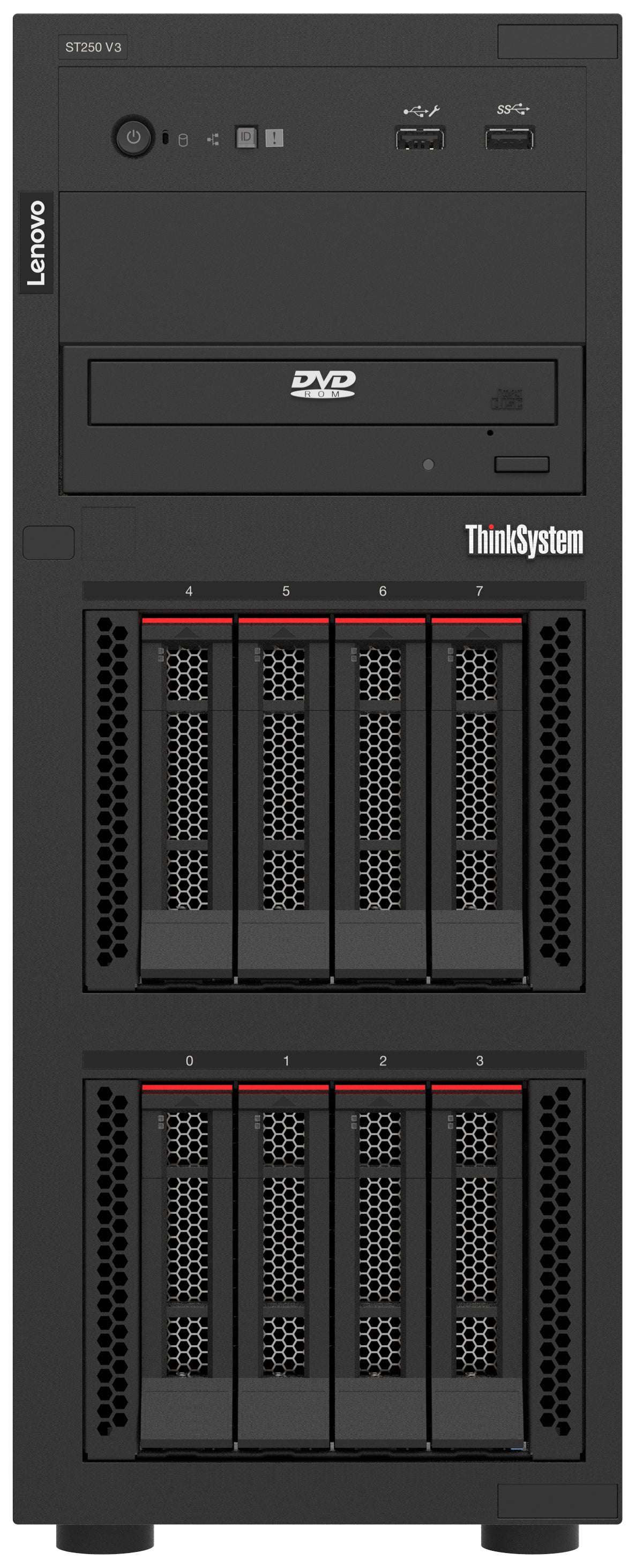 Lenovo ThinkSystem ST250 V3 server Tower Intel Xeon E E-2434 3.4 GHz 16 GB DDR5-SDRAM 300 W