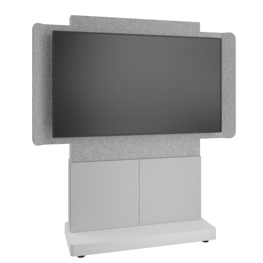 Middle Atlantic Products FM-DS-4875FS-BD8W TV mount/stand 65" Gray, Silver, White
