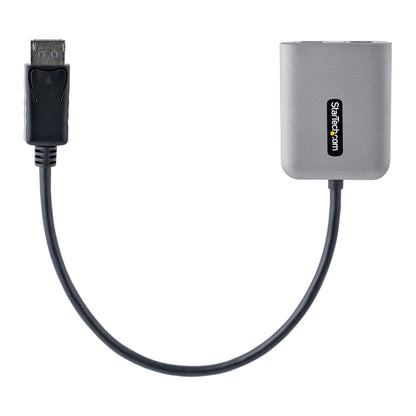 StarTech.com MST14DP122HD video cable adapter 11.8" (0.3 m) DisplayPort 2 x HDMI Black, Gray
