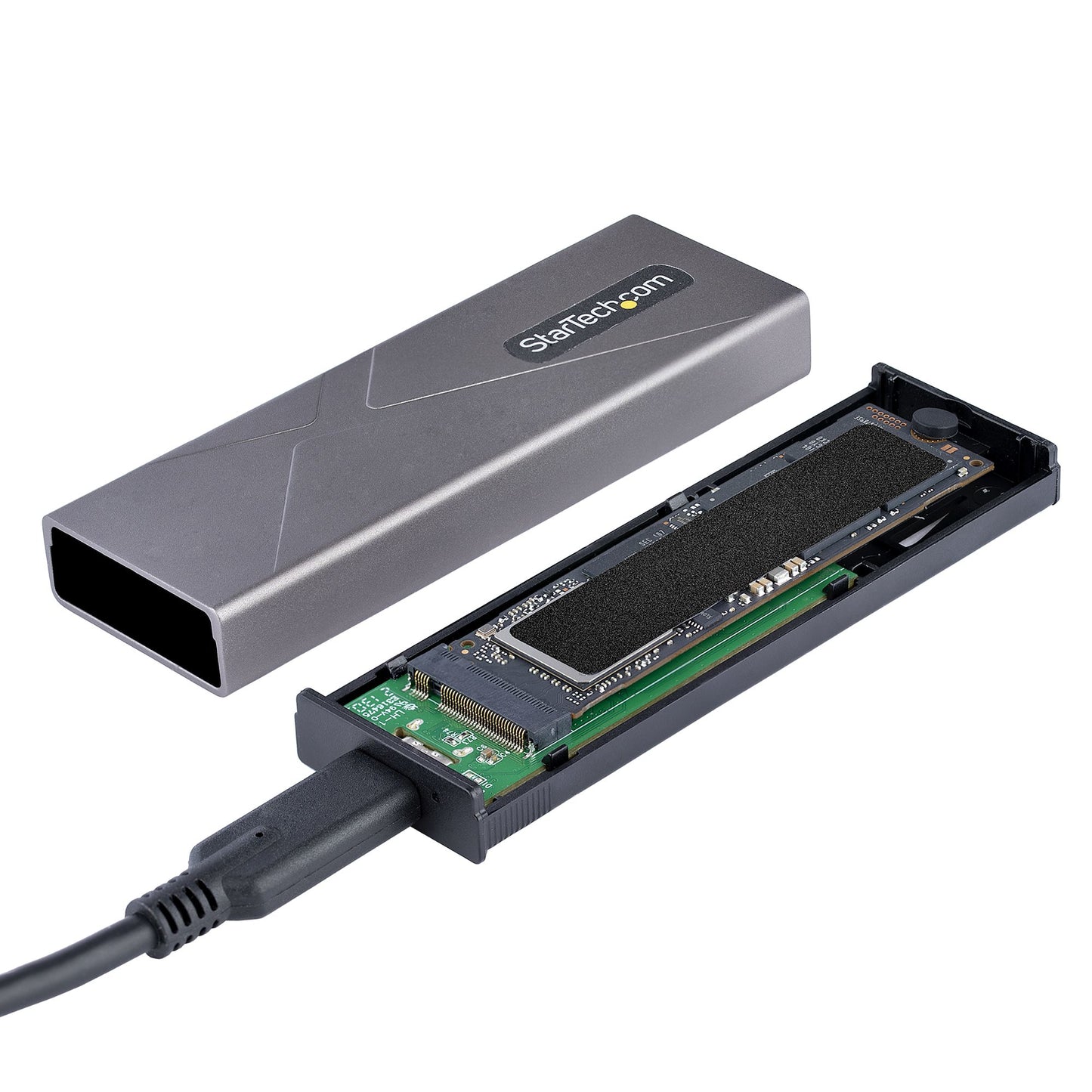StarTech.com M2-USB-C-NVME-SATA storage drive enclosure SSD enclosure Gray M.2