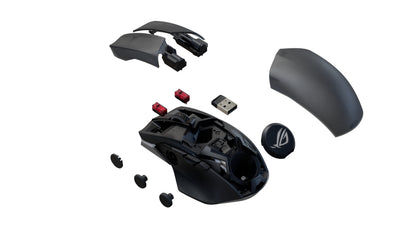ASUS ROG Chakram X mouse Gaming Right-hand RF Wireless + Bluetooth + USB Type-A Optical 36000 DPI