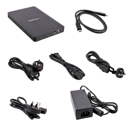 StarTech.com M2E4BTB3 storage drive enclosure SSD enclosure Black M.2