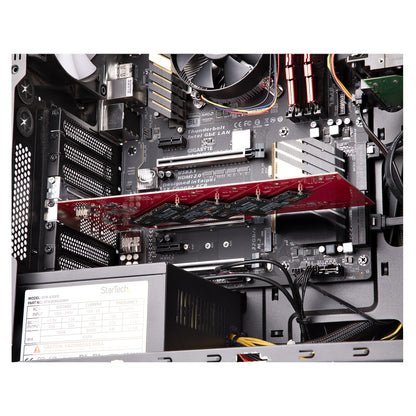 StarTech.com QUAD-M2-PCIE-CARD-B interface cards/adapter Internal M.2