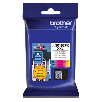 Brother LC30193PK ink cartridge 1 pc(s) Original Extra (Super) High Yield Cyan, Magenta, Yellow
