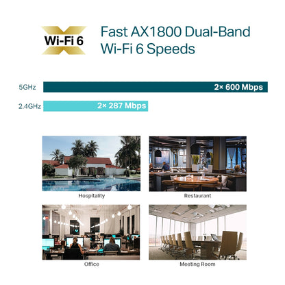 TP-Link Omada EAP610 wireless access point 1775 Mbit/s White Power over Ethernet (PoE)