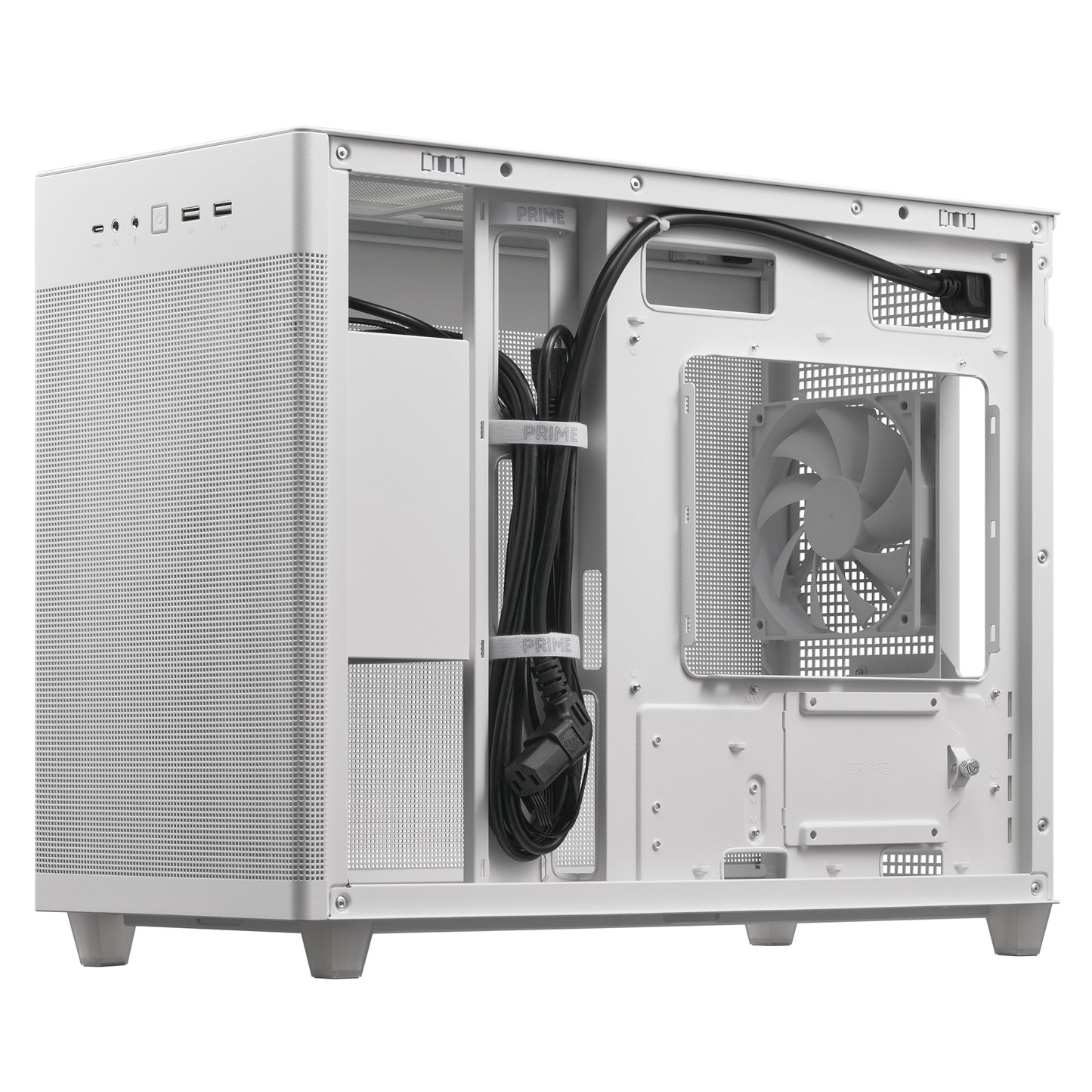 ASUS Prime AP201 MicroATX Case Mini Tower White