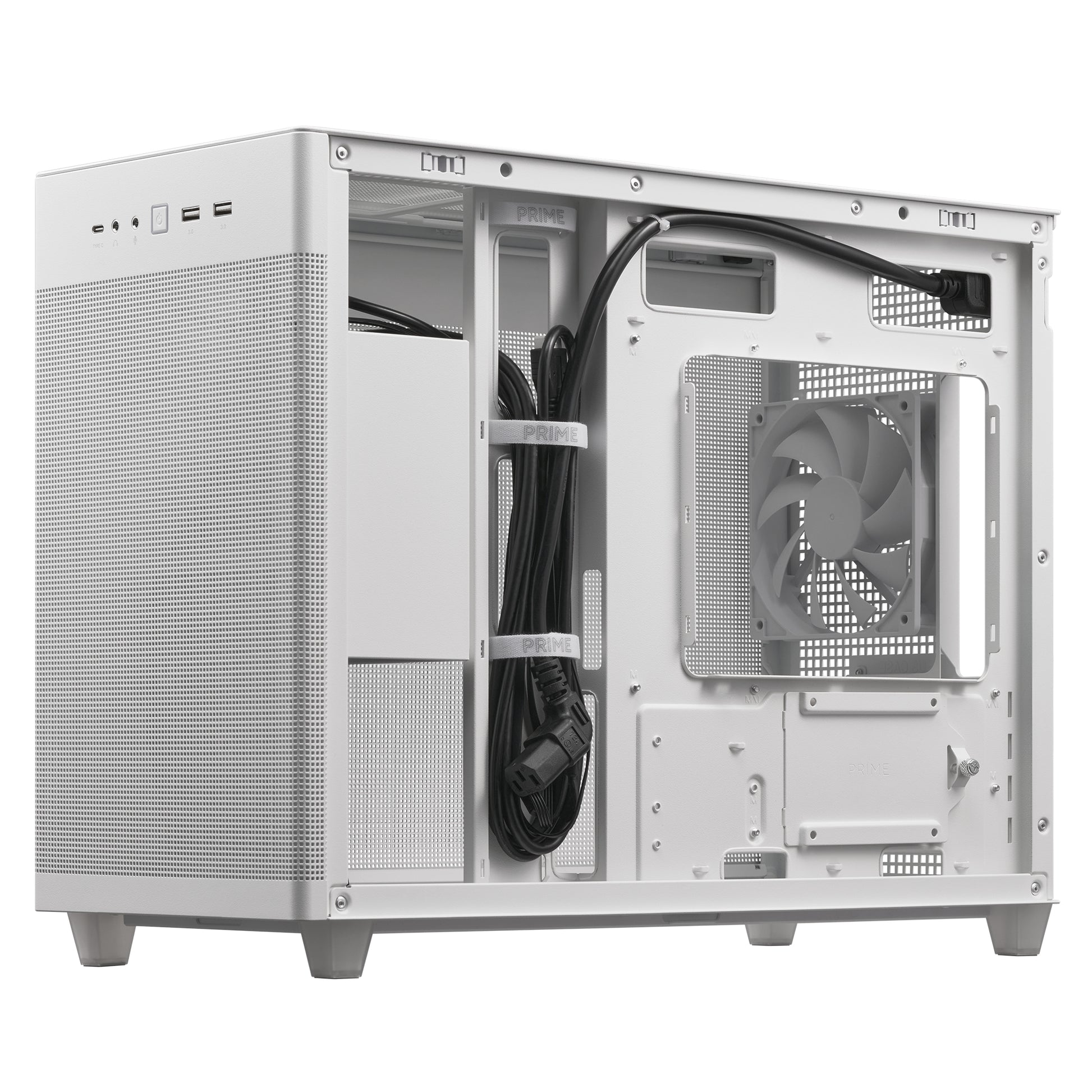 ASUS Prime AP201 MicroATX Case Mini Tower White