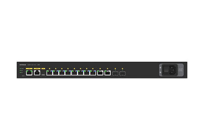 NETGEAR GSM4212P Managed L2/L3 Gigabit Ethernet (10/100/1000) Power over Ethernet (PoE) 1U Black