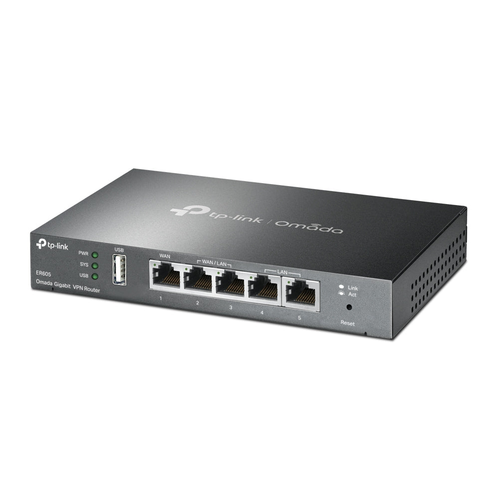 TP-Link Omada ER605 wired router Gigabit Ethernet Black