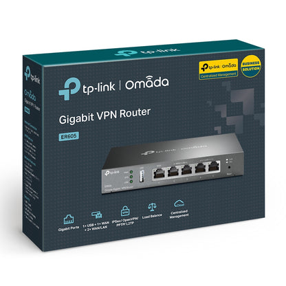 TP-Link Omada ER605 wired router Gigabit Ethernet Black