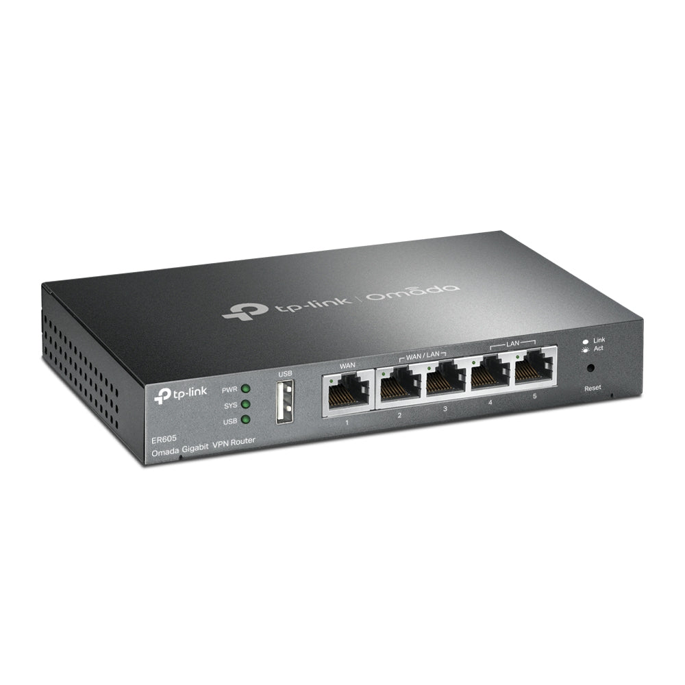 TP-Link Omada ER605 wired router Gigabit Ethernet Black