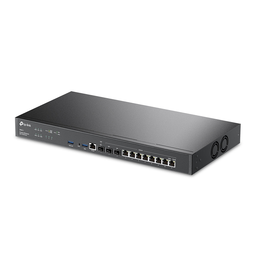 TP-Link Omada ER8411 wired router Gigabit Ethernet Black
