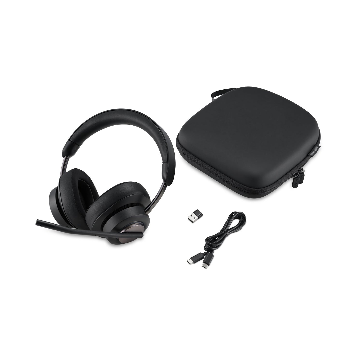 Kensington H3000 Headset Wireless Head-band Gaming USB Type-C Bluetooth Black