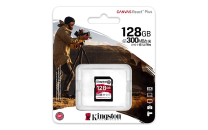 Kingston Technology Canvas React Plus 128 GB SD UHS-II Class 10