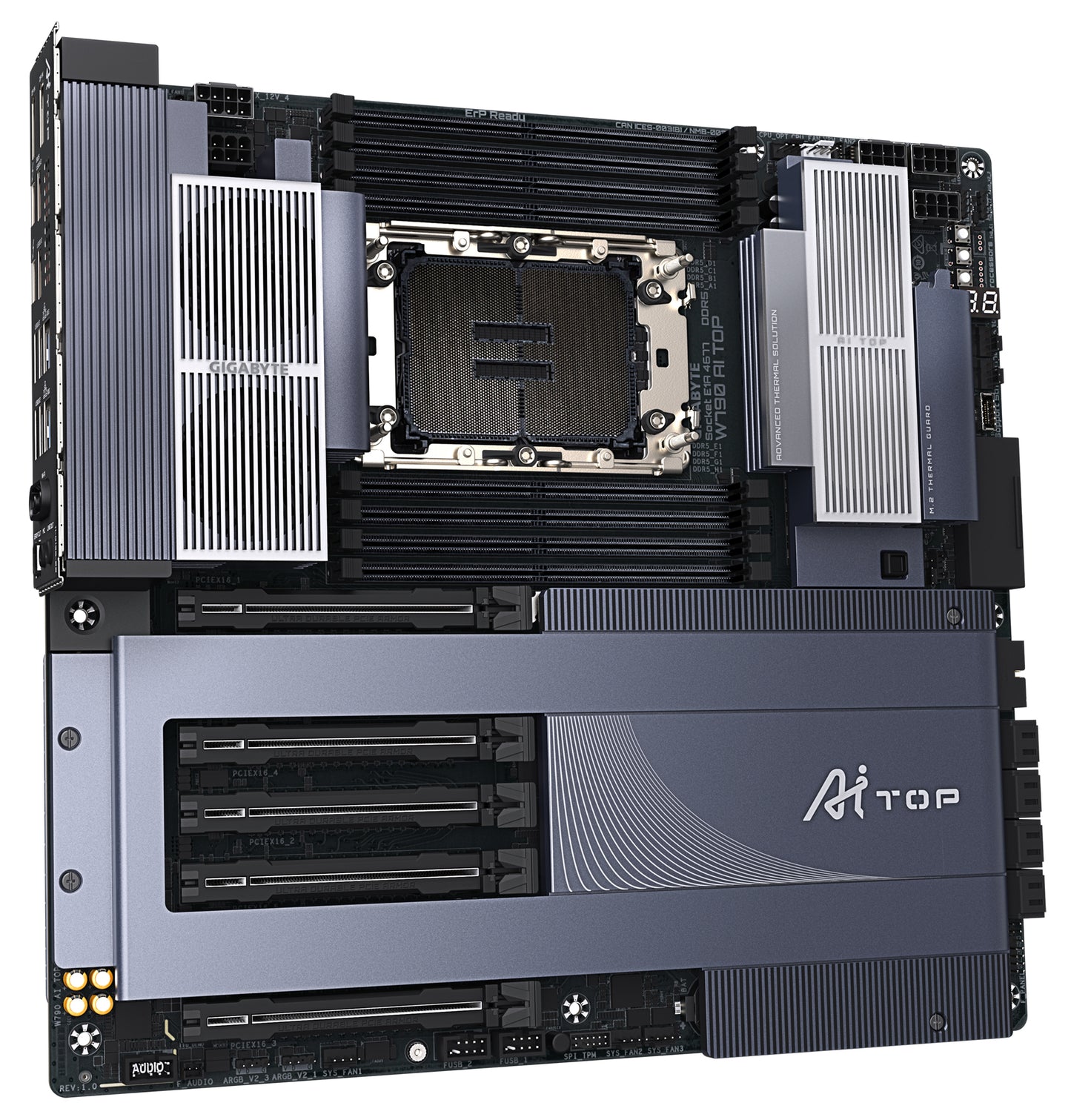 GIGABYTE W790 AI TOP motherboard Intel W790 LGA 4677 (Socket E) Extended ATX
