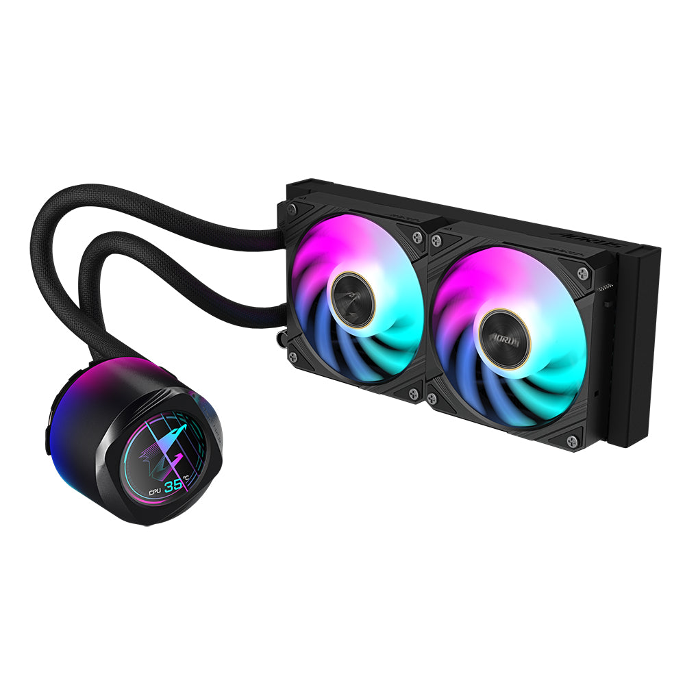 GIGABYTE AORUS WATERFORCE X II 240 Processor All-in-one liquid cooler 4.72" (12 cm) Black