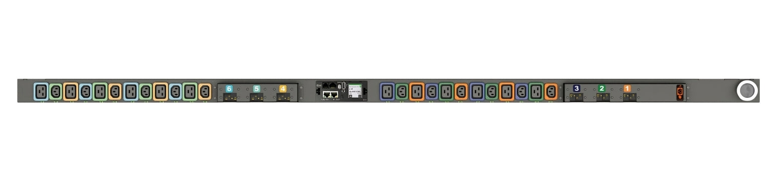Vertiv Geist MNU5MGW1-24PBB8-5CS15A0A10-S-A power distribution unit (PDU) 24 AC outlet(s) 0U Black