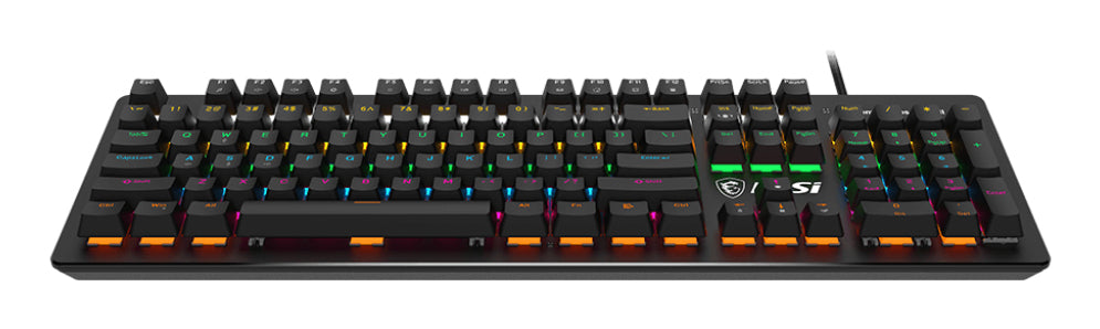 MSI FORGE GK300 BLUE US keyboard Gaming USB QWERTY US English Black