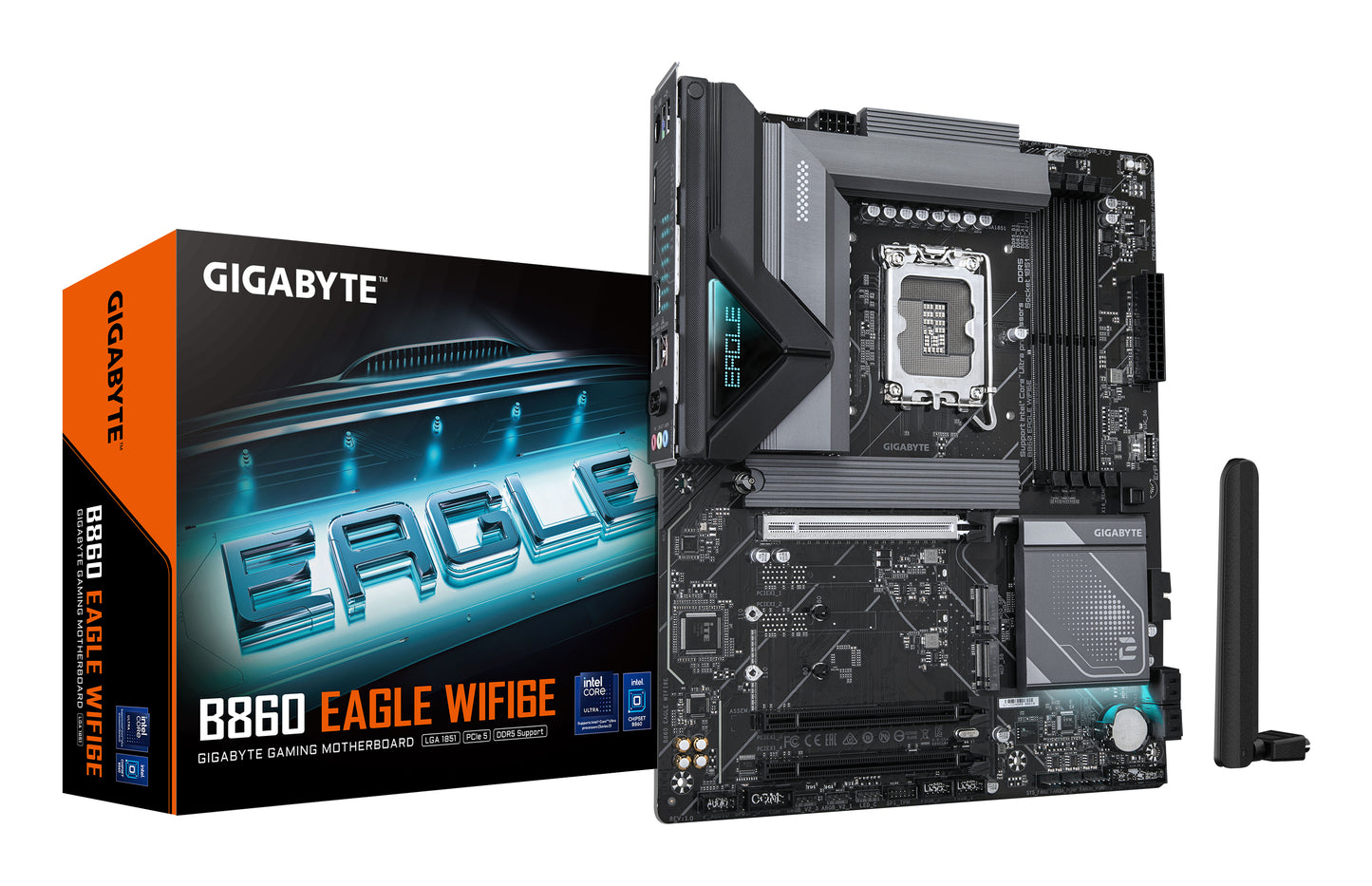GIGABYTE B860 EAGLE WIFI6E motherboard Intel B860 LGA 1851 (Socket V1) ATX