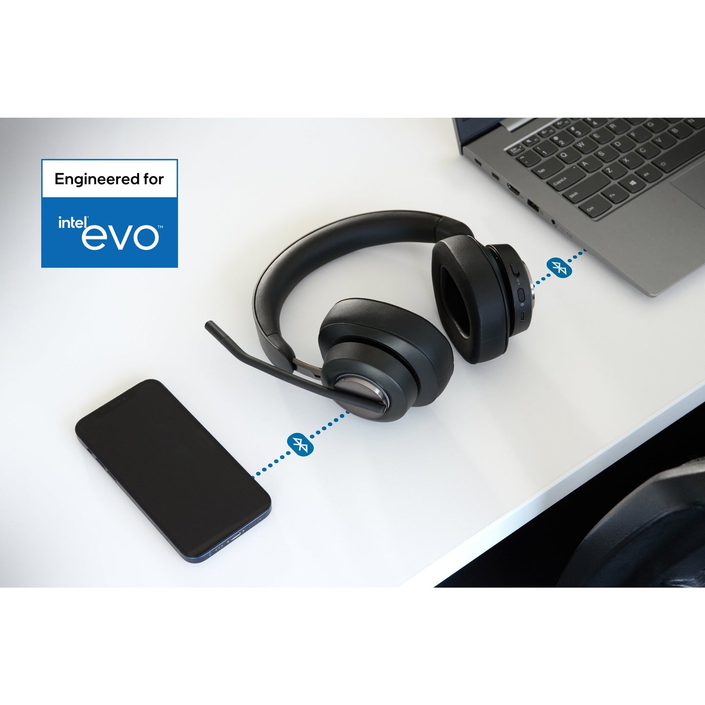 Kensington H3000 Headset Wireless Head-band Gaming USB Type-C Bluetooth Black