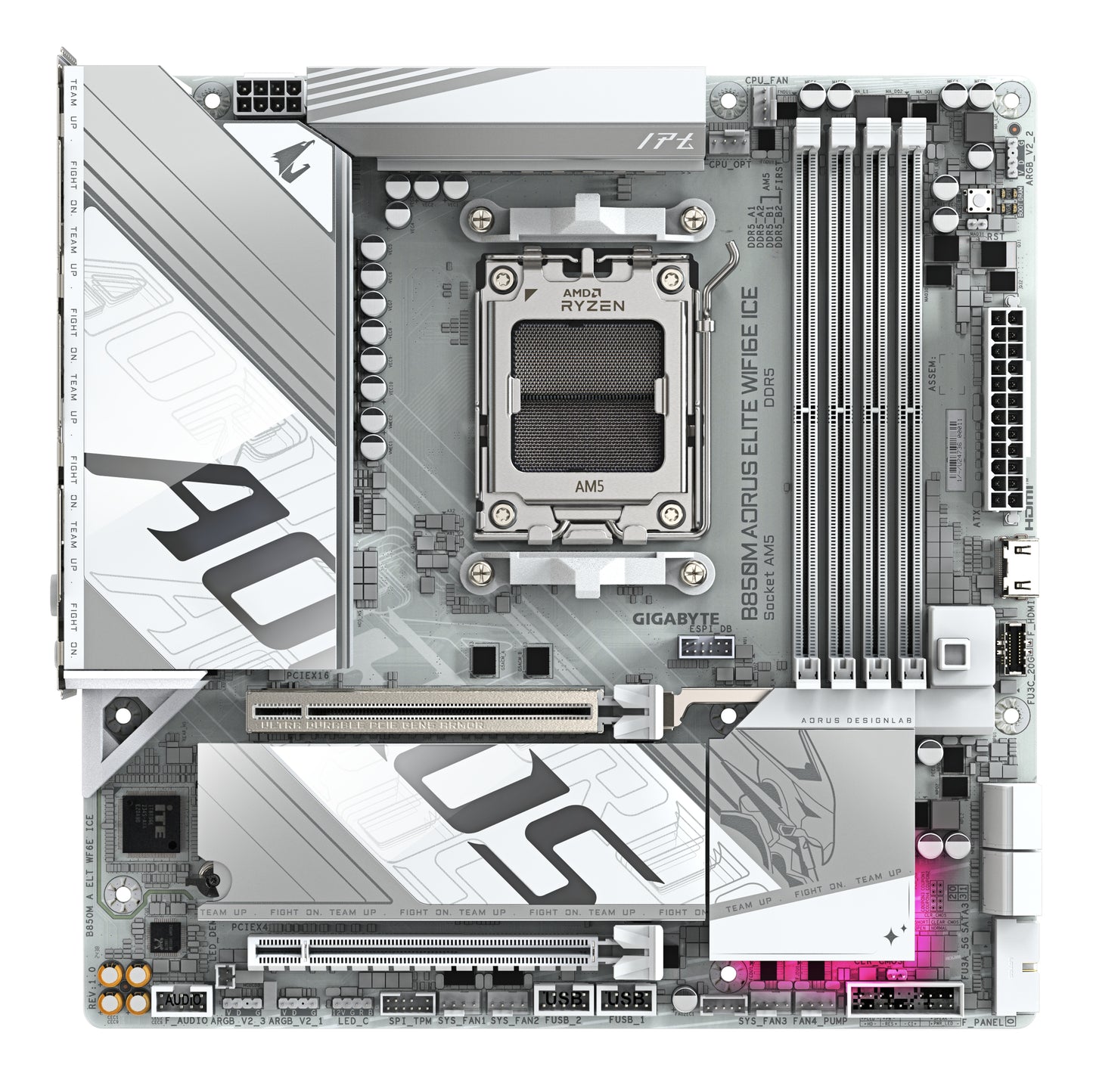 GIGABYTE B850M AORUS ELITE WIFI6E ICE AMD B850 Socket AM5 micro ATX