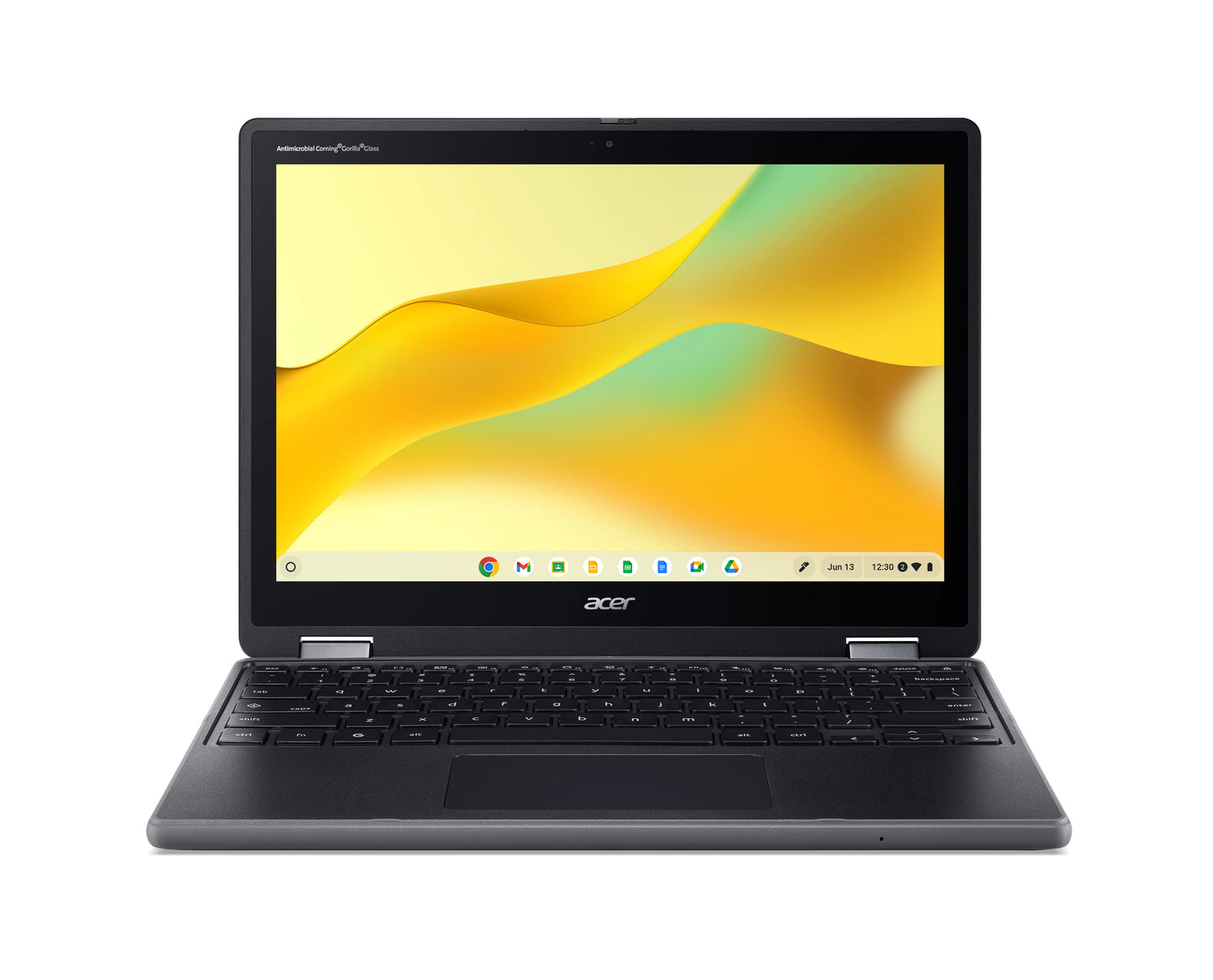 Acer Chromebook R857TN-P5QANA Intel® N N250 12.2" Touchscreen WUXGA 8 GB LPDDR5x-SDRAM 64 GB Flash Wi-Fi 7 (802.11be) ChromeOS Black