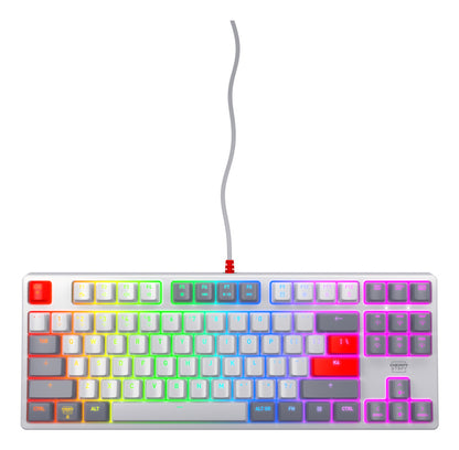 CHERRY K4V2 TKL keyboard Gaming USB QWERTY US English Gray, Light grey, Red
