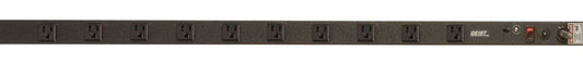 Vertiv Geist NSVA100-101R15 power distribution unit (PDU) 10 AC outlet(s) 0U Black