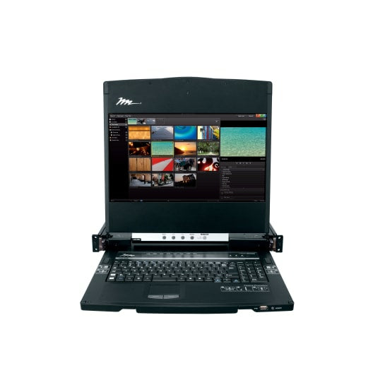 Middle Atlantic Products RM-KB-LCD17HD rack console 17.3" 1920 x 1080 pixels Metal Black 1U