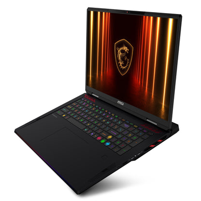MSI Raider A18 HX A9WIG-082US AMD Ryzen™ 9 9955HX3D Laptop 18" UHD+ 32 GB DDR5-SDRAM 2 TB SSD NVIDIA GeForce RTX 5080 Wi-Fi 7 (802.11be) Windows 11 Pro Black