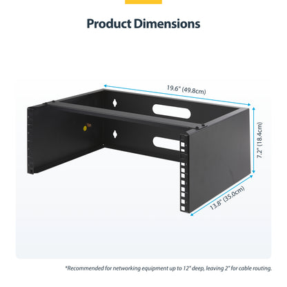 StarTech.com WALLMOUNT4 rack cabinet 4U Wall mounted rack Black
