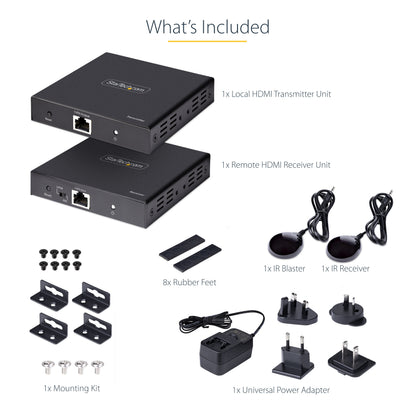 StarTech.com 4K70IC-EXTEND-HDMI AV extender AV transmitter & receiver Black