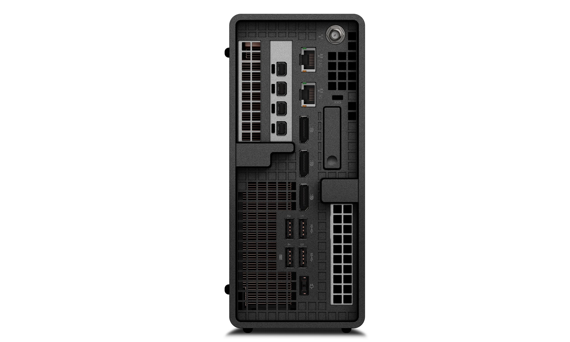 Lenovo ThinkStation P360 Ultra Intel® Core™ i5 i5-12400T 32 GB DDR5-SDRAM 1 TB SSD NVIDIA Quadro T1000 Windows 11 Pro Mini Tower Workstation Black