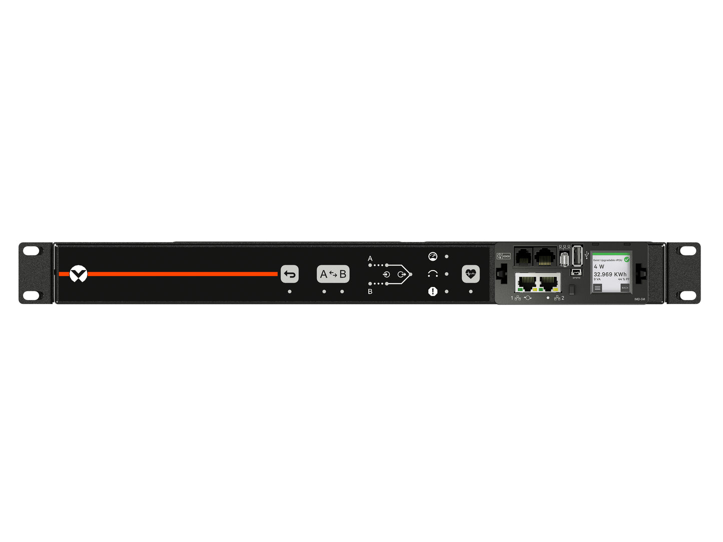 Vertiv Geist VA4U21A0 power distribution unit (PDU) 12 AC outlet(s) 1U Black