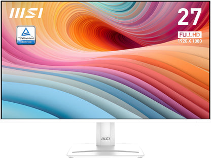 MSI Pro MP275W E2 computer monitor 27" 1920 x 1080 pixels Full HD LED White