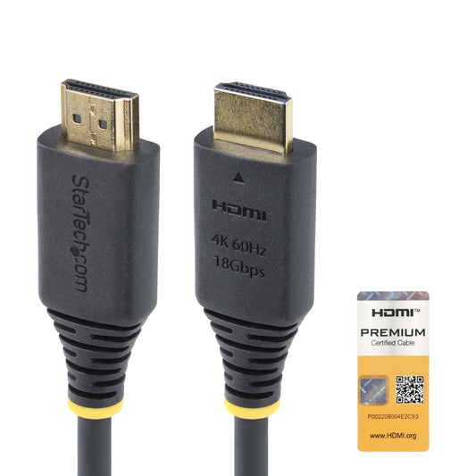 StarTech.com HDMI2-CABLE-4K60-3F HDMI cable 35.4" (0.9 m) HDMI Type A (Standard) Black