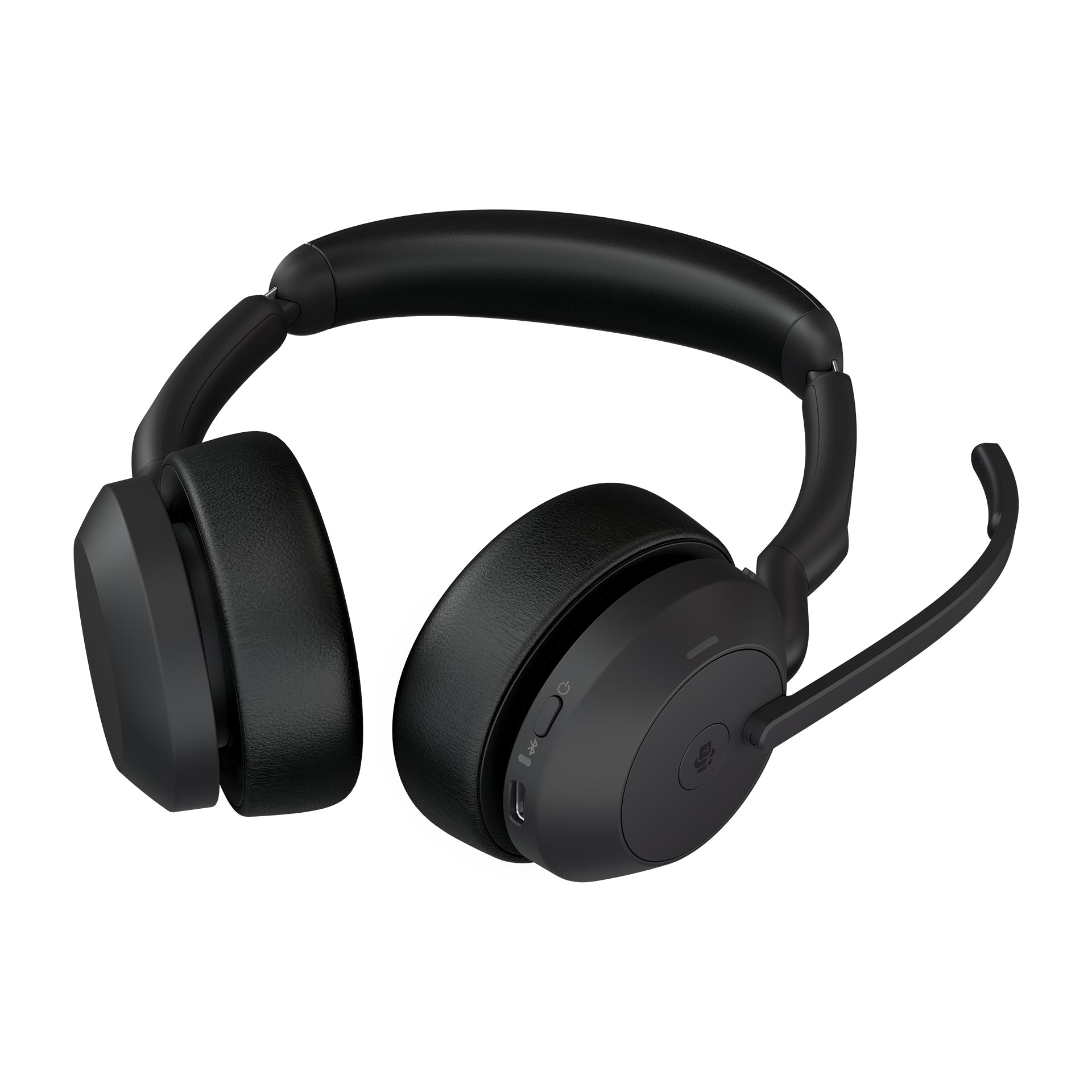 Jabra Evolve2 55 Headset Wired & Wireless Head-band Office/Call center Bluetooth Charging stand Black