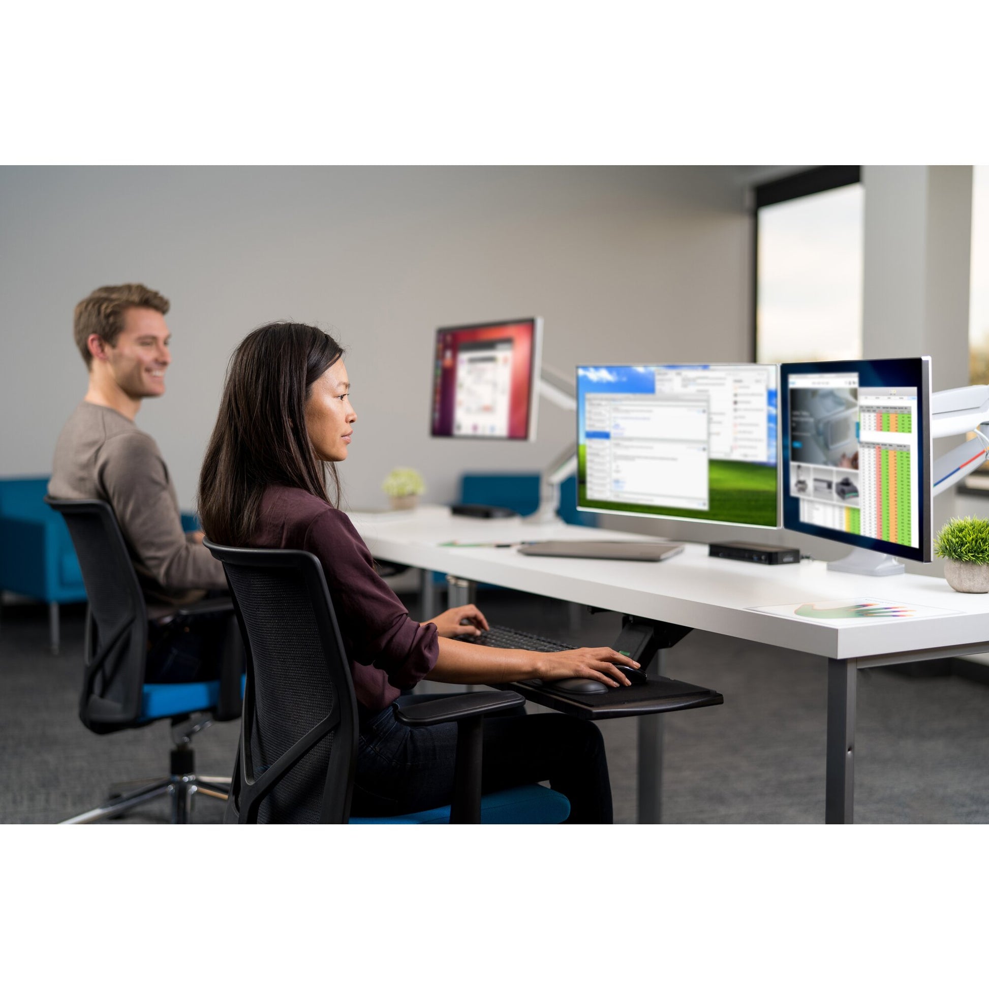 Kensington SmartFit® One-Touch Height Adjustable Dual Monitor Arm