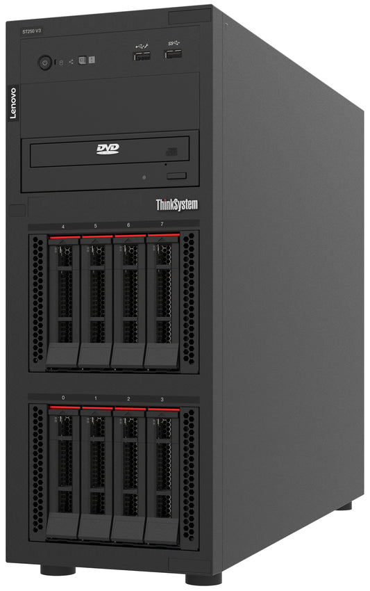 Lenovo ThinkSystem ST250 V3 server Tower Intel Xeon E E-2488 3.2 GHz 16 GB DDR5-SDRAM 800 W