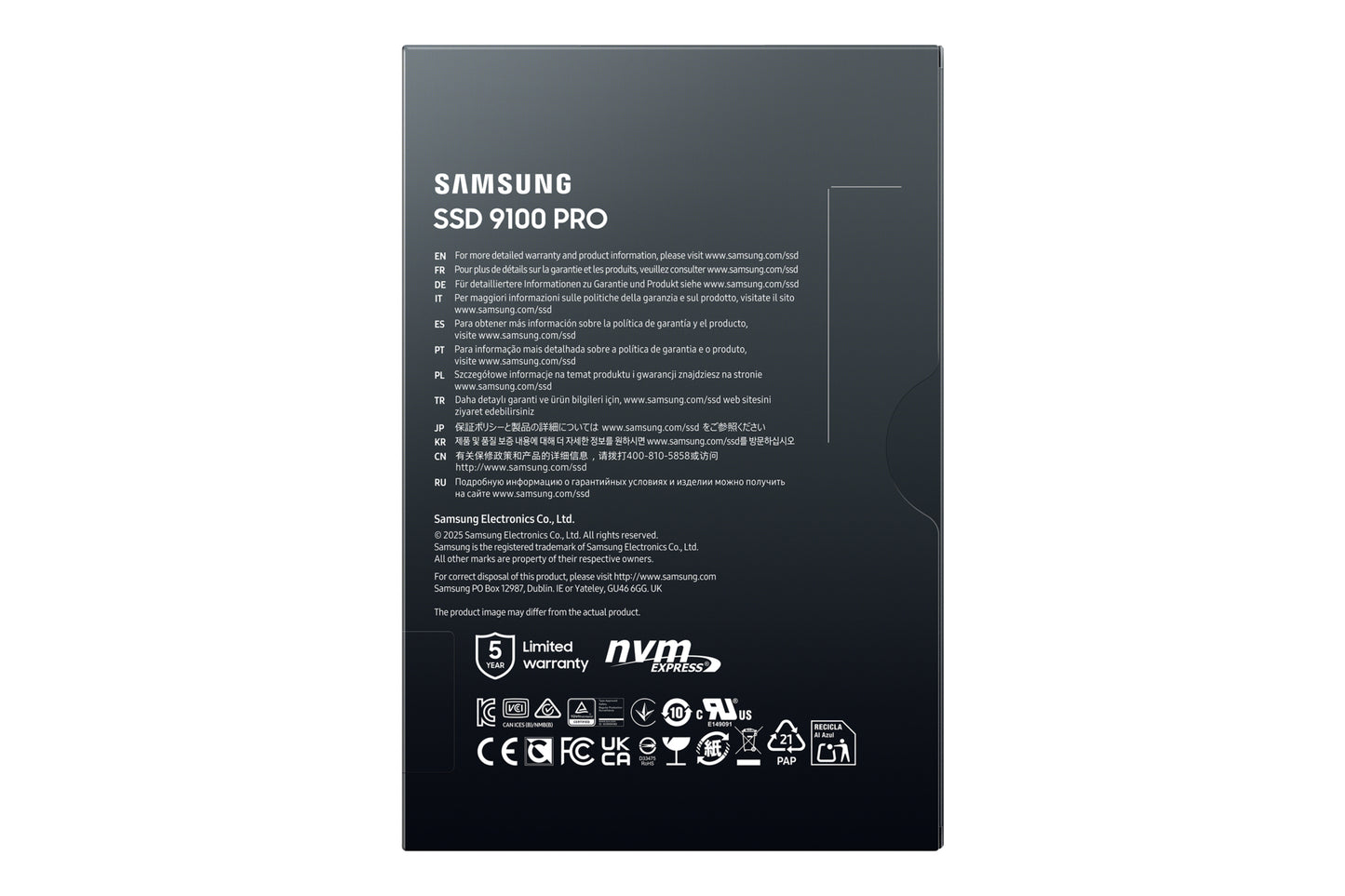 Samsung MZ-VAP4T0B 4 TB M.2 PCI Express 5.0 NVMe V-NAND TLC