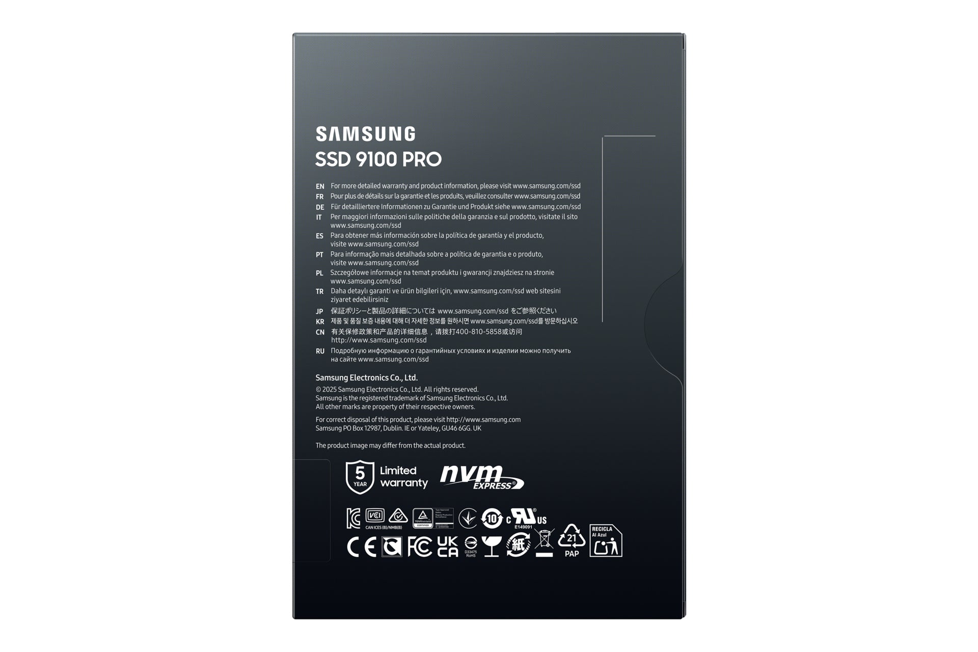 Samsung MZ-VAP4T0B 4 TB M.2 PCI Express 5.0 NVMe V-NAND TLC