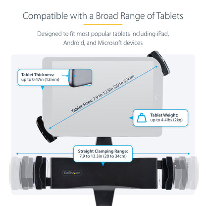 StarTech.com TABLET-VESA-ADAPTER holder Passive holder Tablet/UMPC Black