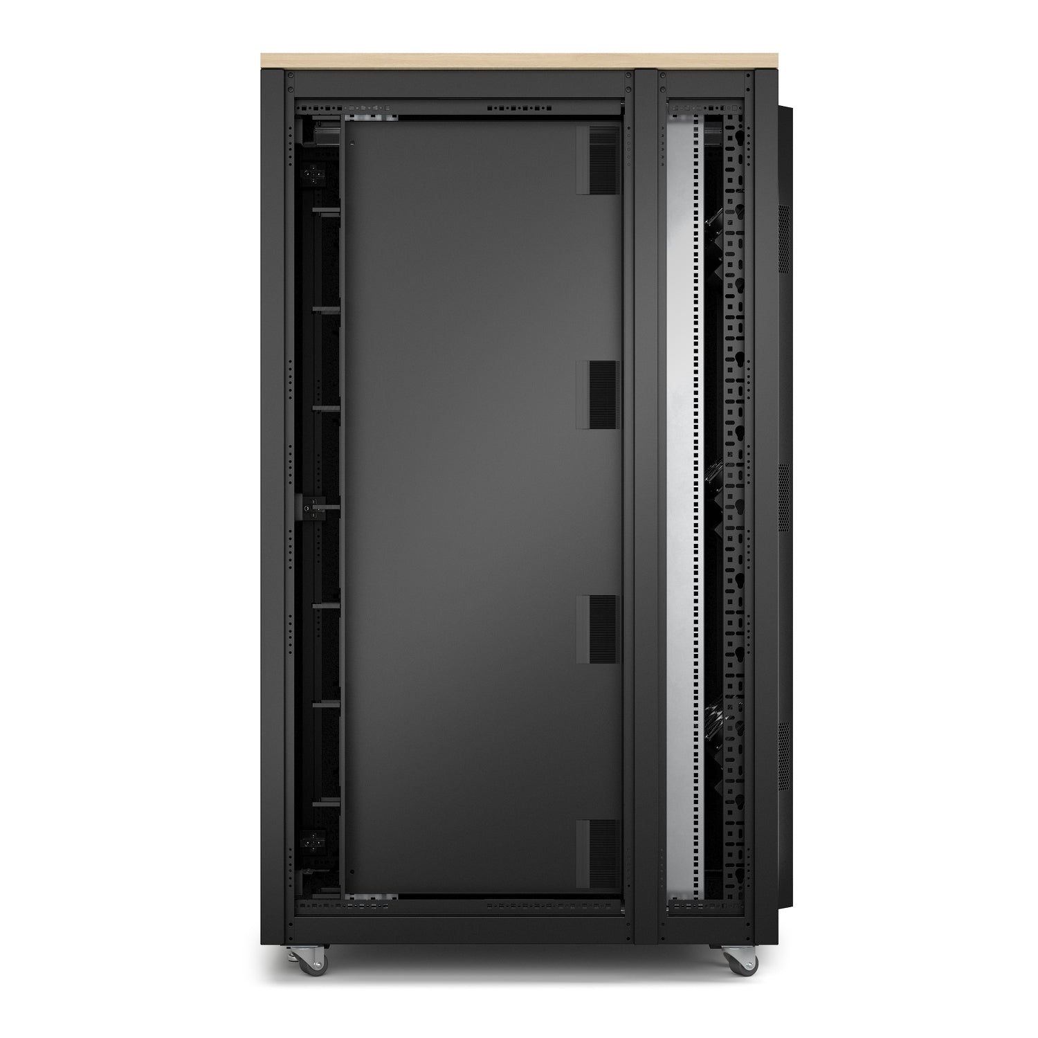 APC AR4038LA rack cabinet 38U Freestanding rack Black, Maple color
