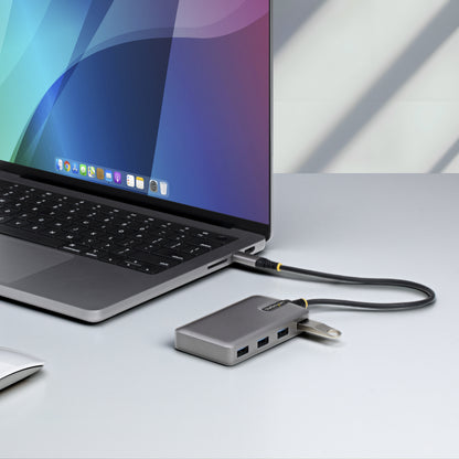 StarTech.com 5G4AB-USB-C-HUB interface hub USB 3.2 Gen 1 (3.1 Gen 1) Type-C 5000 Mbit/s Gray