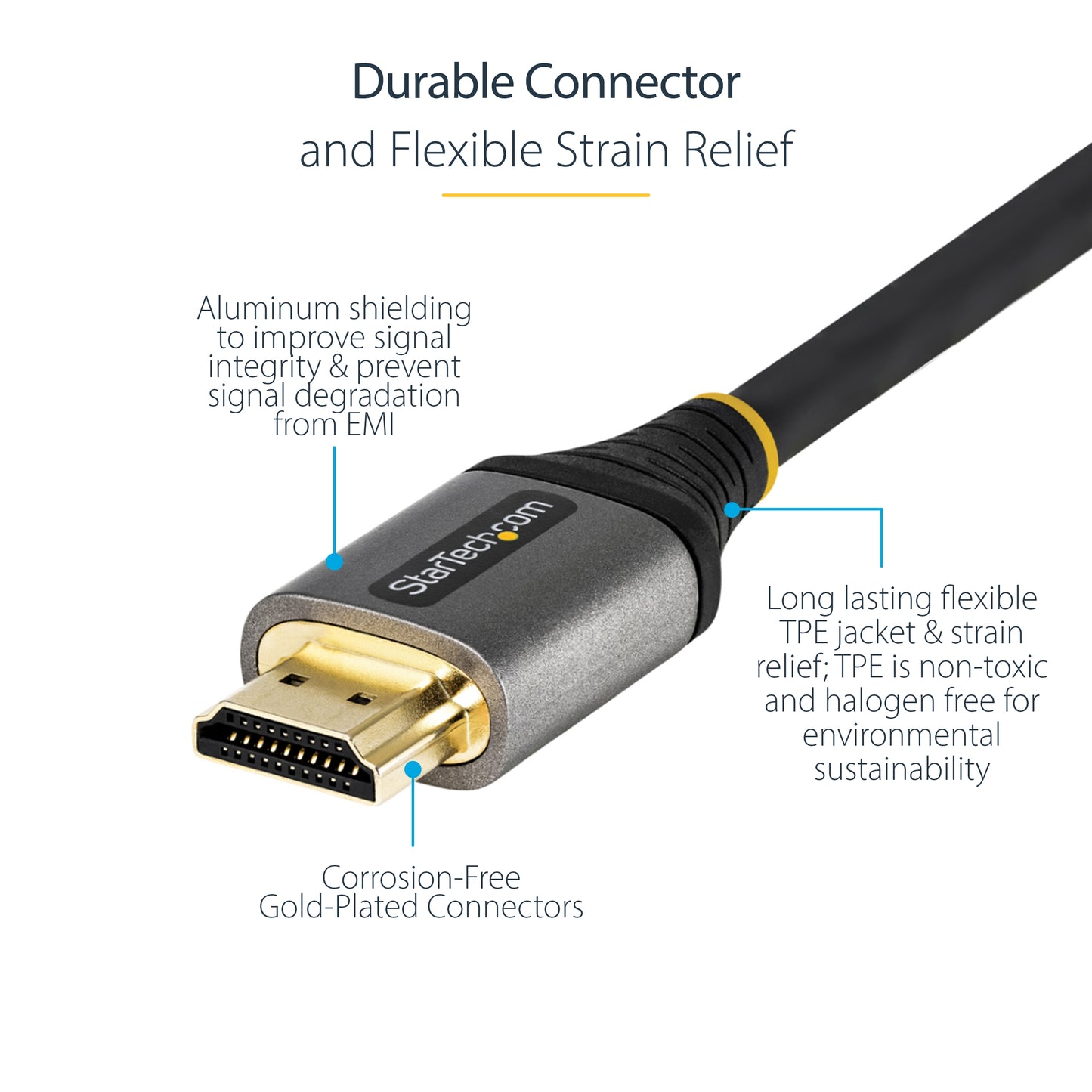 StarTech.com HDMM21V3M HDMI cable 118.1" (3 m) HDMI Type A (Standard) Black, Gray