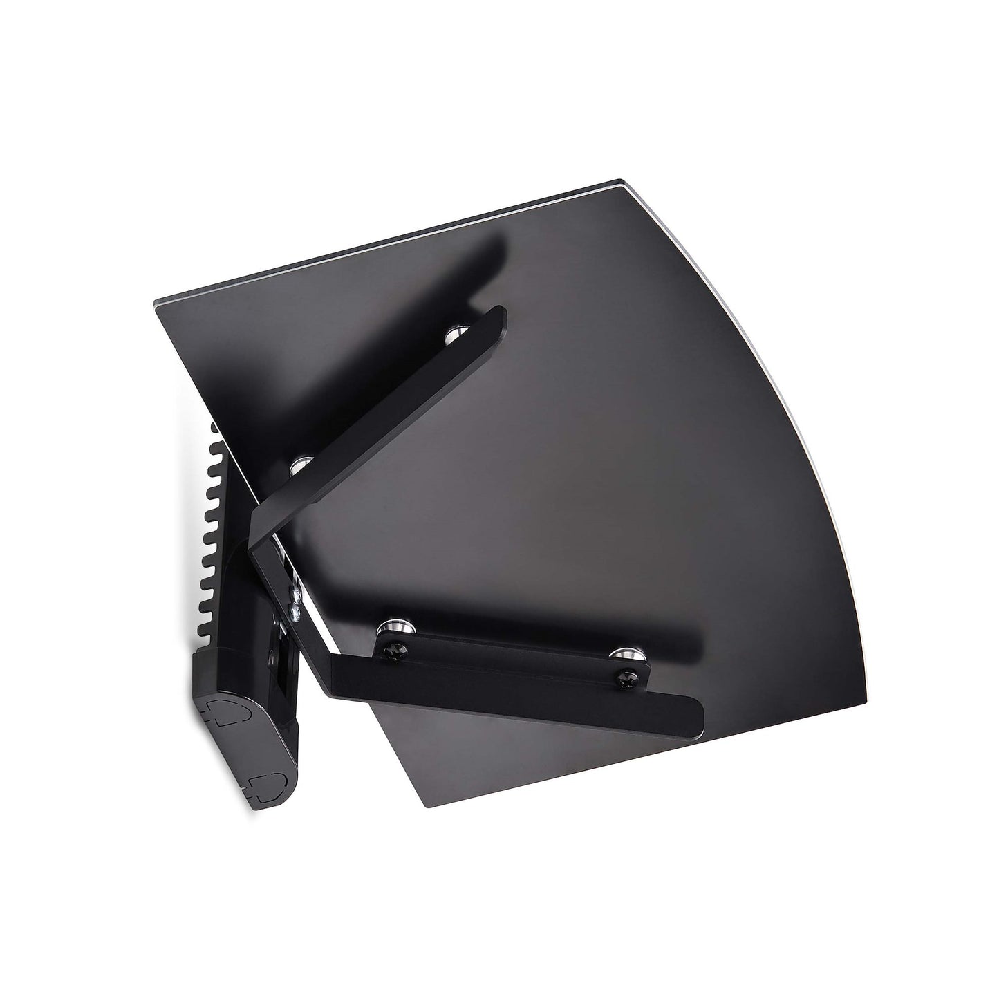 StarTech.com 1B-WALL-MOUNT-SHELF AV equipment shelf Black Tempered glass