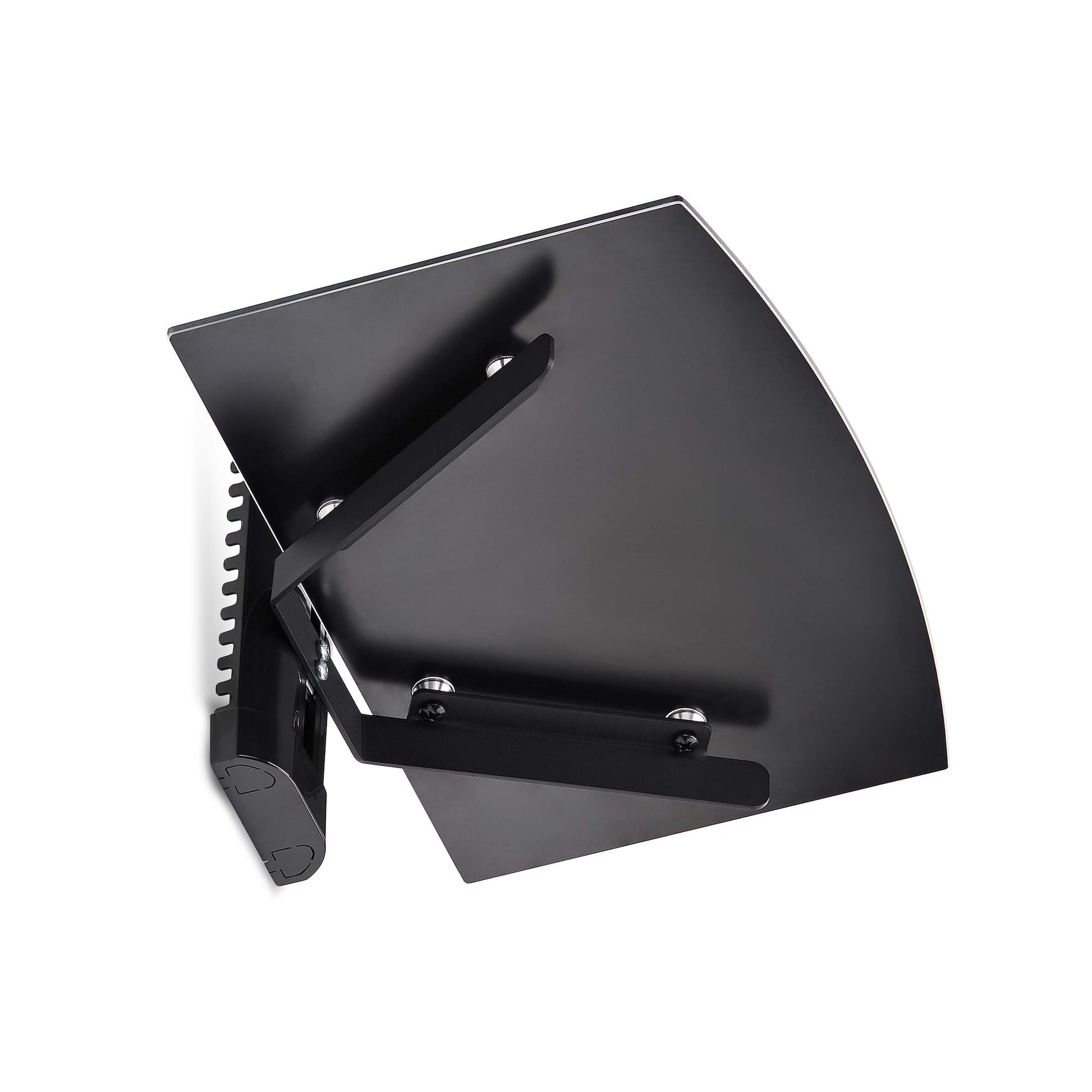 StarTech.com 1B-WALL-MOUNT-SHELF AV equipment shelf Black Tempered glass