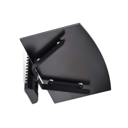 StarTech.com 1B-WALL-MOUNT-SHELF AV equipment shelf Black Tempered glass